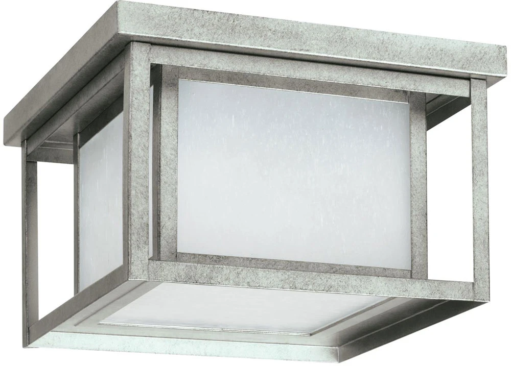 Generation Lighting Hunnington 6.25" Exterior Ceiling Light Fixture - Weathered Pewter 79039EN3-57 1 Generation Lighting Hunnington 6.25" Exterior Ceiling Light Fixture - Weathered Pewter 79039EN3-57