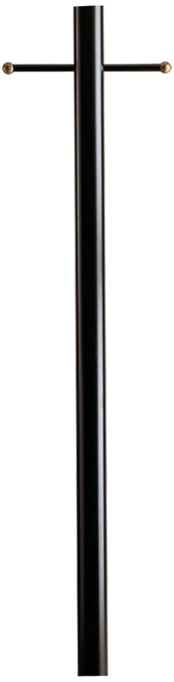 Generation Lighting Outdoor Posts 84" Exterior Lamp Pole With Ladder Rest And Photo Cell - Black 8114-12