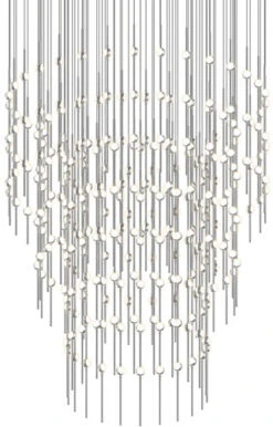 Sonneman LED Constellation 60.25" Contemporary Pendant Lamp - Satin Nickel 2174.13W