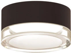 Sonneman LED REALS 2.5" Modern Exterior Ceiling Lighting Fixture - Textured Bronze 7309.XX.FH.72-WL