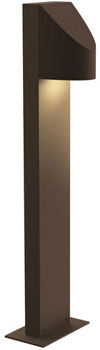 Sonneman LED Shear 22" Modern Exterior Bollard - Textured Bronze 7312.72-WL