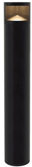 Visual Comfort Modern Arkay 36.8" LED Contemporary Bollard Black 700OBARK183036BUNV