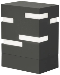 Visual Comfort Modern Revel 8" LED Contemporary Exterior Landscape Lighting Design Charcoal 700OARVL8308DH12S