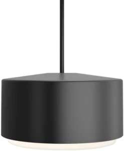 Visual Comfort Modern Roton 10.1" LED Contemporary Exterior Pendant Light Black 700OPROT92718BUNV