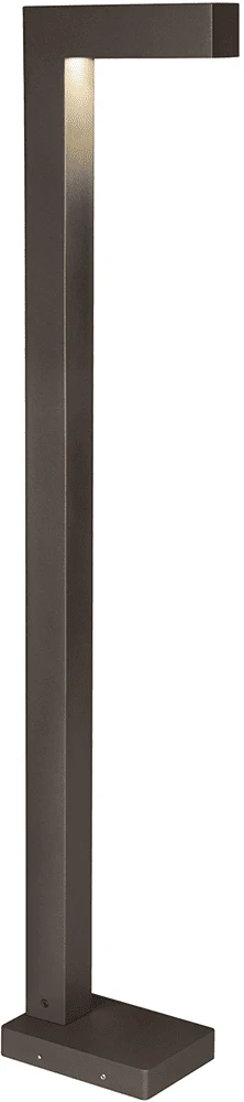 Visual Comfort Modern Strut 42" LED Modern Bollard Lighting Bronze 700OBSTR82742CZUNV2