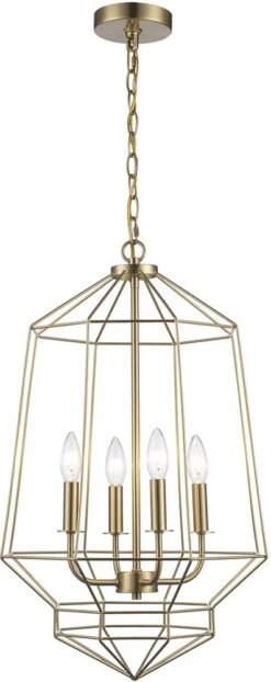 Trans Globe Journey 25.5" Modern Foyer Lighting Antique Gold 11484 AG