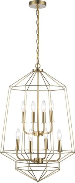 Trans Globe Journey 30.75" Contemporary Foyer Lighting Antique Gold 11488 AG