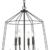 Trans Globe Journey 30.75" Contemporary Foyer Lighting Black 11488 BK