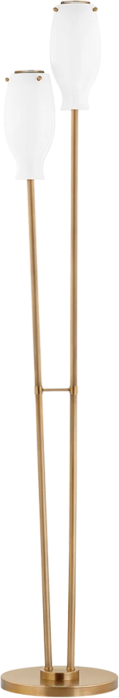 Troy Geyser 68" Modern Torchiere Floor Light Patina Brass PFL1668-PBR