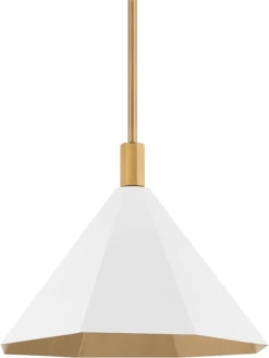 Troy Huntley 15.75" Contemporary Outdoor Drop Ceiling Light Fixture Patina Brass F8322-PBR/SWH