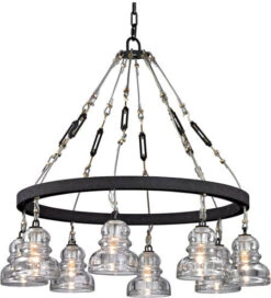 Troy Menlo Park 30.25" Overhead Lighting - Deep Bronze F6056