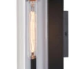 Vaxcel Brighton Park 14.0" Modern Outdoor Wall Lighting Textured Black T0711
