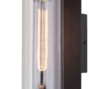 Vaxcel Brighton Park 18.0" Contemporary Exterior Wall Lighting Textured Black T0712