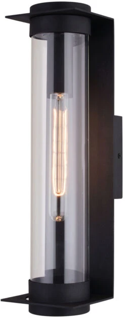 Vaxcel Brighton Park 18.0" Contemporary Exterior Wall Lighting Textured Black T0712