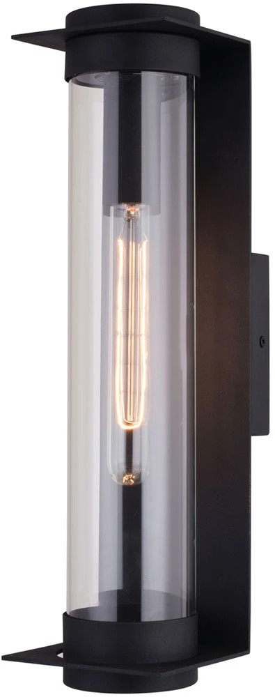 Vaxcel Brighton Park 18.0" Contemporary Exterior Wall Lighting Textured Black T0712 1 Vaxcel Brighton Park 18.0" Contemporary Exterior Wall Lighting Textured Black T0712