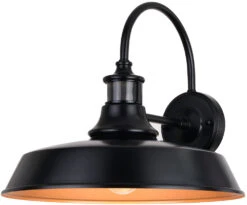 Vaxcel Dorado 13.25" Outdoor Wall Light Sconce Dark Bronze And Light Gold T0648