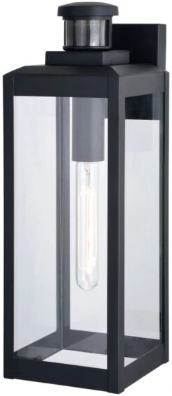 Vaxcel Kinzie 17.5" Contemporary Outdoor Wall Light Fixture Textured Black T0708