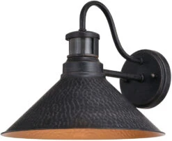 Vaxcel Outland 10.5" Outdoor Wall Lamp Aged Iron And Light Gold T0670