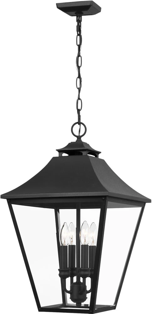 Visual Comfort Studio Galena 23.375" Hanging Lamp Textured Black OL14408TXB 1 Visual Comfort Studio Galena 23.375" Hanging Lamp Textured Black OL14408TXB