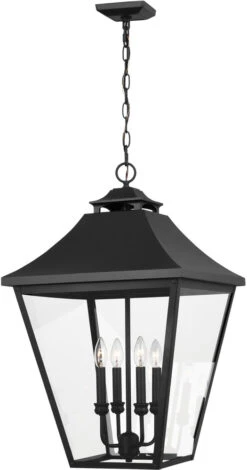 Visual Comfort Studio Galena 29.25" Pendant Light Textured Black OL14409TXB