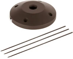 WAC Lighting 1" Contemporary Surface Mount Canopy Solid Brass And Bronze 5000-SCP-BBR