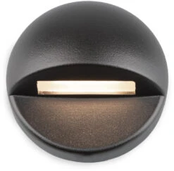 WAC Lighting 3" LED Contemporary Exterior Step Light Black 3011-BK