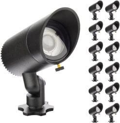 WAC Lighting 4.13" LED Modern Landscape Lighting Black 5311-BK-12