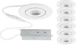 WAC Lighting Lotos 1.63" LED Contemporary Down Lighting InsertDown Lighting Complete Kit White R2ERAR-W930-WT-6
