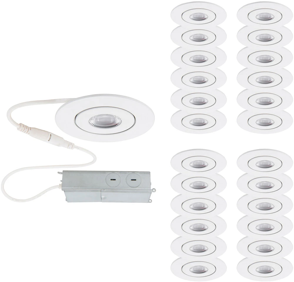 WAC Lighting Lotos 1.63" LED Modern Down Lighting InsertRecessed Light Complete Kit White R2ERAR-W930-WT-24 1 WAC Lighting Lotos 1.63" LED Modern Down Lighting InsertRecessed Light Complete Kit White R2ERAR-W930-WT-24