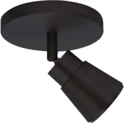 WAC Lighting Solo 5.21" LED Contemporary Track Lighting Fixture Head Black TK-180501-30-BK