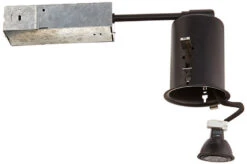 WAC Lighting 3.25" LED Modern Can Light Housing - 2.5 Inch Low Voltage Remodeling - Black HR-801-LED-BK