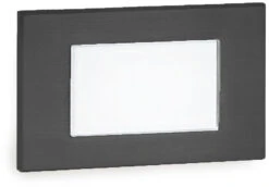 WAC Lighting 3.13" LED Contemporary Indoor Step Lighting Black WL-LED130-C-BK