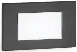 WAC Lighting WAC Landscape 1.5" LED Modern Outdoor Step Light Black WL-LED130-AM-BK