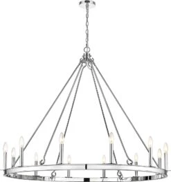 Z-Lite Barclay 39" Lighting Chandelier Polished Nickel 482R-12PN