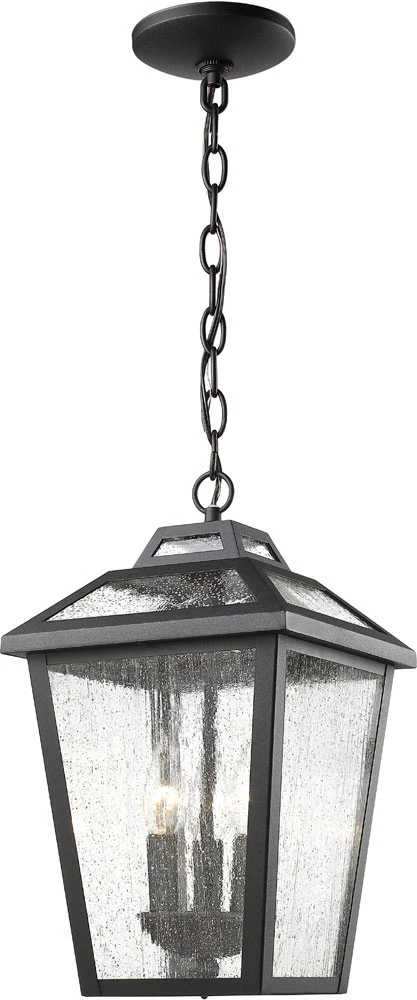 Z-Lite Bayland 15.88" Exterior Pendant Lamp Black 539CHM-BK 1 Z-Lite Bayland 15.88" Exterior Pendant Lamp Black 539CHM-BK