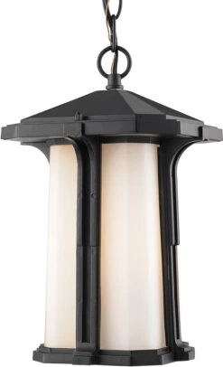 Z-Lite Harbor Lane 15" Exterior Hanging Light Black 542CHB-BK