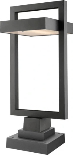 Z-Lite Luttrel 24.25" LED Modern Black 566PHBS-SQPM-BK-LED