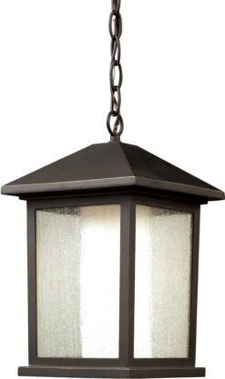 Z-Lite Mesa 15.25" Exterior Lighting Pendant Oil Rubbed Bronze 524CHB