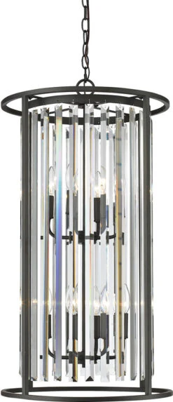 Z-Lite Monarch 32" Modern Entryway Light Fixture Bronze 439-8BRZ